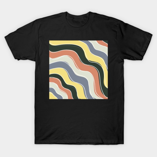 aesthetic squiggle pattern T-Shirt by tris96mae